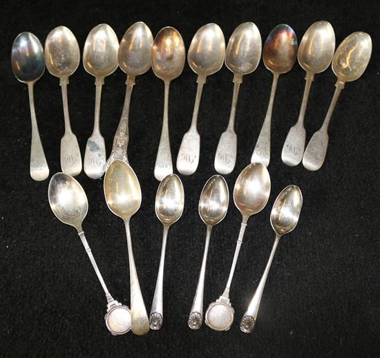 Qty of silver teaspoons